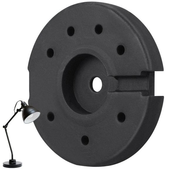 ROSENICE Round Table Lamp Base Floor Light Holder DIY Display Lamp Base Light Parts Stand Weight for Nightstand