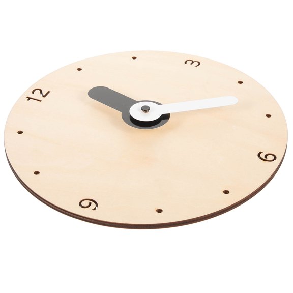 ROSENICE Round Wall Clock For Kids Room Decoration Basswood 1Pack