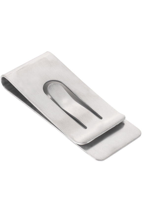 Silver Metal Card Clip 1Set Titanium with Slim Profile for Wallet Accessory