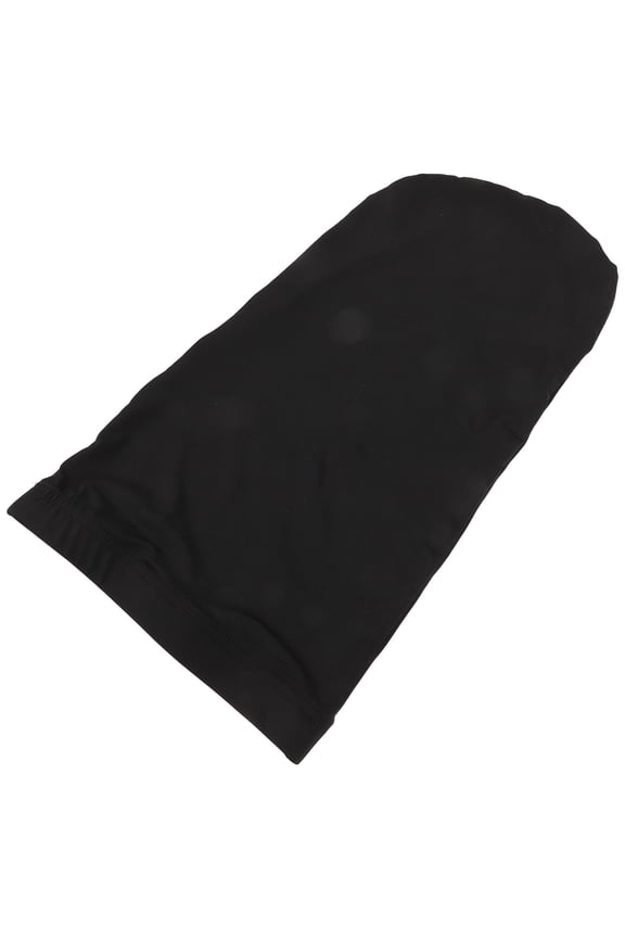 Sleep Bonnet 1Pack Black Polyester for Long Hair Secure in Place