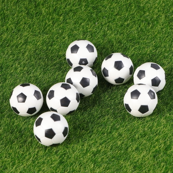 ROSENICE Tabletop Football Game 12Pcs Plastic Replacement Balls for Home Playtime 1.26in