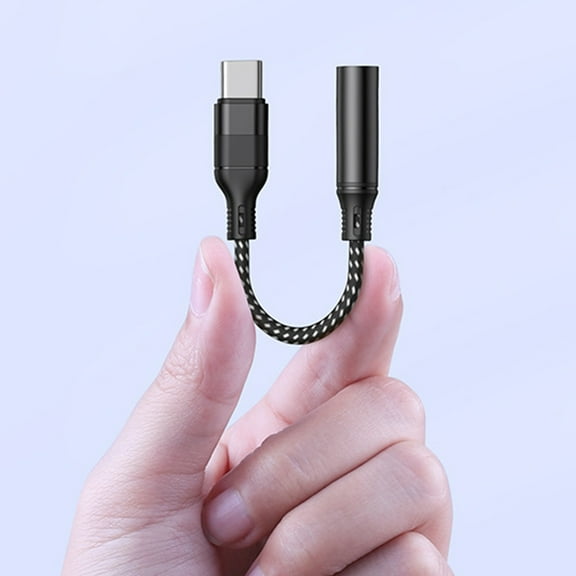 ROSENICE USB C Headphone 1Pack in Compact Black Design for Superior Audio and