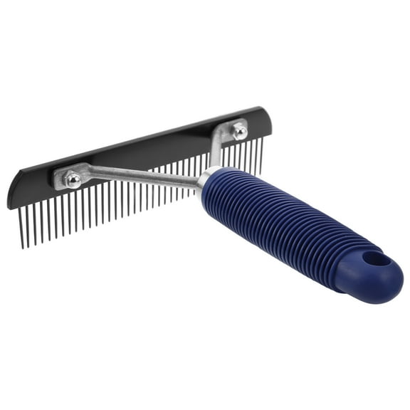 ROSENICE Undercoat Brush For Dogs Rake Comb Plastic 16.20X15.70X4.00Cm With Handle For Pet Grooming 1Pcs
