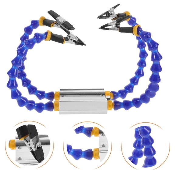 ROSENICE Welding Four Hand Station 1Pcs Soldering Iron Stand Metal One Solution For Technicians 21.7X2.4X1In