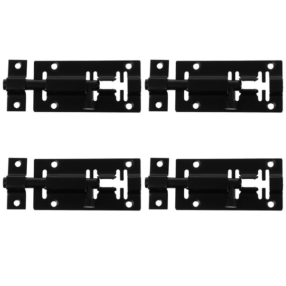 ROSENICE Window Latch Bolts Black Stainless Steel Slide Bolt Security Interior Latch 11.8x1.2in