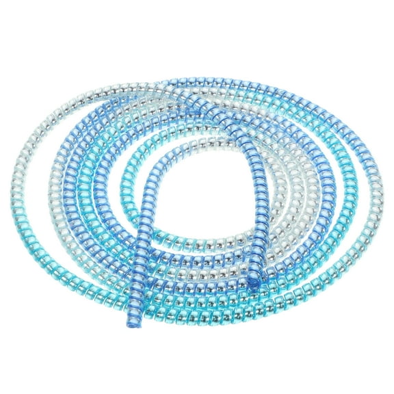 ROSENICE Wire Wound Cable Sleeve Protector Cable Hider Outdoor Cable Protectors for Wires Triple Blue 140.00X0.50X0.50CM