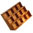 thumbnail image 1 of ROSENICE  Wood Desktop Organizer Multi Purpose Storage Wall Compartment Adjustable Office, 1 of 8