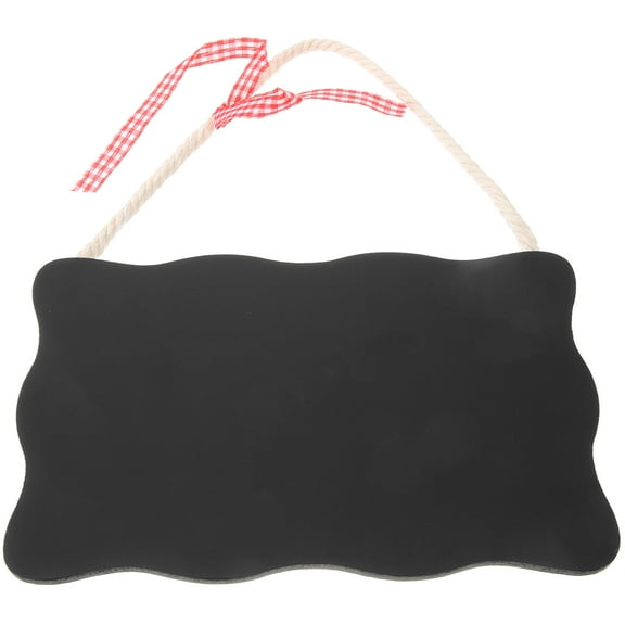 ROSENICE Wooden Double-sided Blackboard for Home Decor Lightweight with Sturdy String 6.3x9.8 Inches