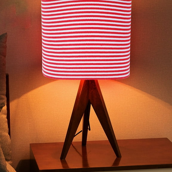 ROSENICE light shades for table lamp Lampshade Cloth Striped Soft Light 1Set