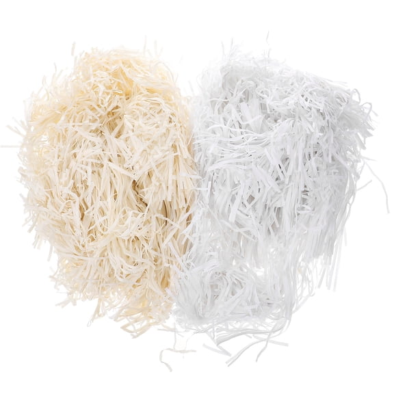 ROSENICE present Box Filler Shredded Tissue Paper 2Set for Packaging Basket Stuffing Pure .86x5.89x1.18in