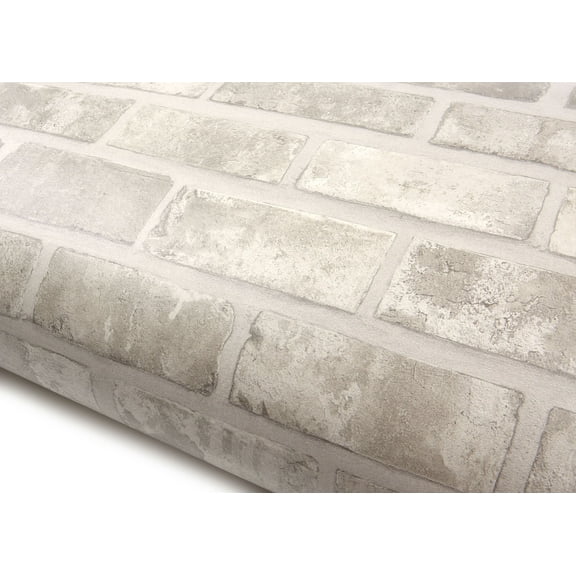 ROSEROSA Peel and Stick PVC Faux Brick Self-Adhesive Wallpaper Covering Counter Top Shelf Liner 2.00 Feet(W) X 6.56 Feet(L)