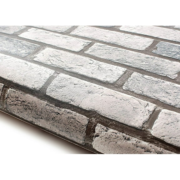 ROSEROSA Peel and Stick PVC Faux Brick Self-Adhesive Wallpaper Covering Counter Top Shelf Liner 2.00 Feet(W) X 6.56 Feet(L)