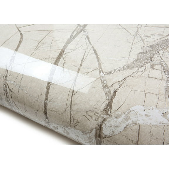 ROSEROSA Peel and Stick PVC Faux Marble Self-Adhesive Wallpaper Covering Counter Top Shelf Liner Forest Marble 2.00 Feet(W) X 6.56 Feet(L)