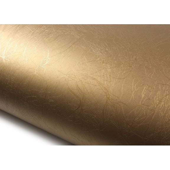 ROSEROSA Peel and Stick PVC Faux Metal Self-Adhesive Wallpaper Covering Counter Top Shelf Liner Hair Line 2.00 Feet(W) X 6.56 Feet(L)