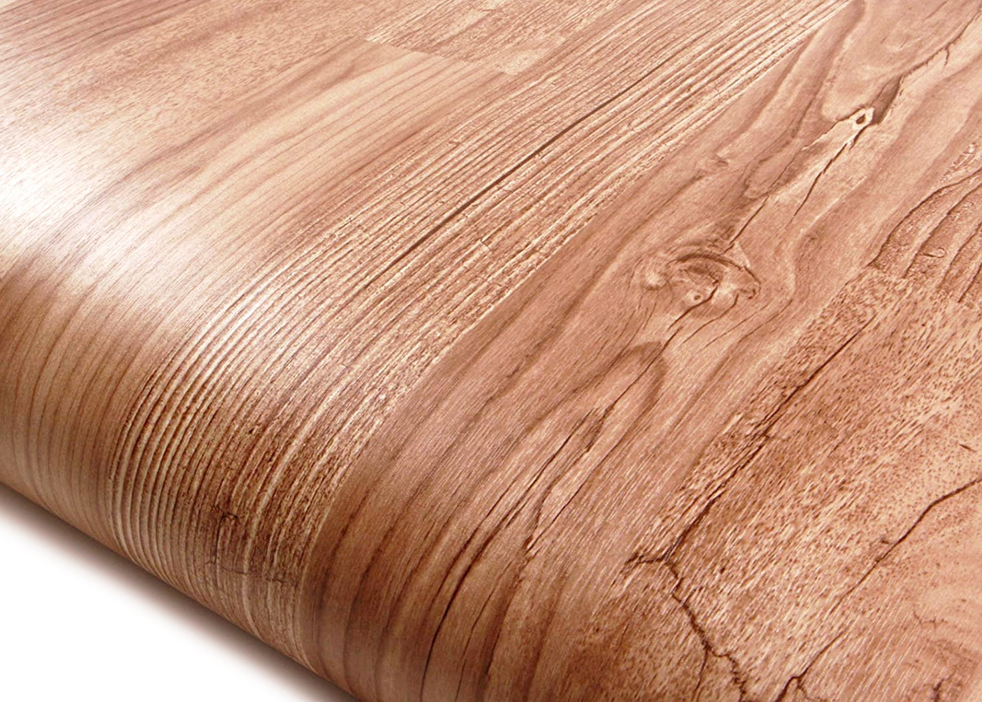 ROSEROSA Peel and Stick PVC Faux Panel Wood Self-Adhesive Wallpaper Covering Counter Top Shelf Liner 2.00 Feet(W) X 6.56 Feet(L)