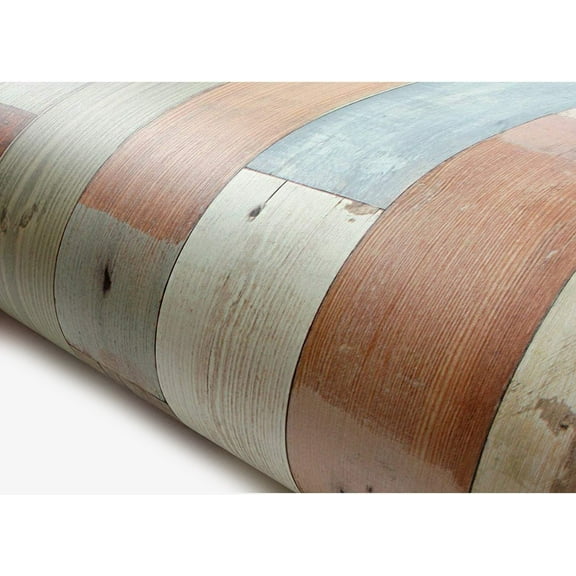 ROSEROSA Peel and Stick PVC Faux Wood Self-Adhesive Wallpaper Covering Counter Top Shelf Liner Panel 2.00 Feet(W) X 6.56 Feet(L)