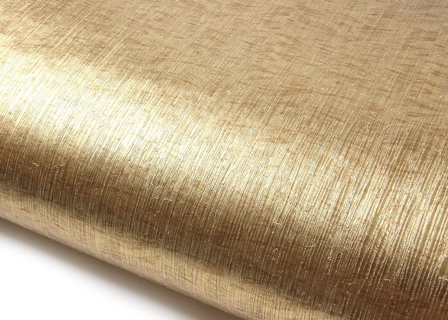 ROSEROSA Peel and Stick PVC Metallic Self-Adhesive Wallpaper Covering Counter Top Shelf Liner Linearity : 2.00 Feet(W) X 6.56 Feet(L)