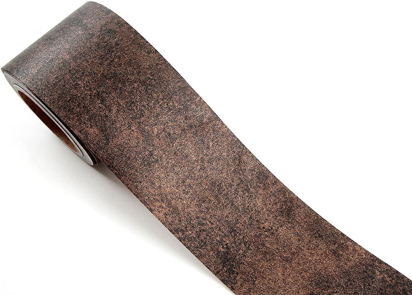 ROSEROSA Peel and Stick PVC Self-Adhesive Wallpaper Border Board Trim Moulding Sticker Solid Metal : 3.93 Inch (W) X 16.40 feet (L)