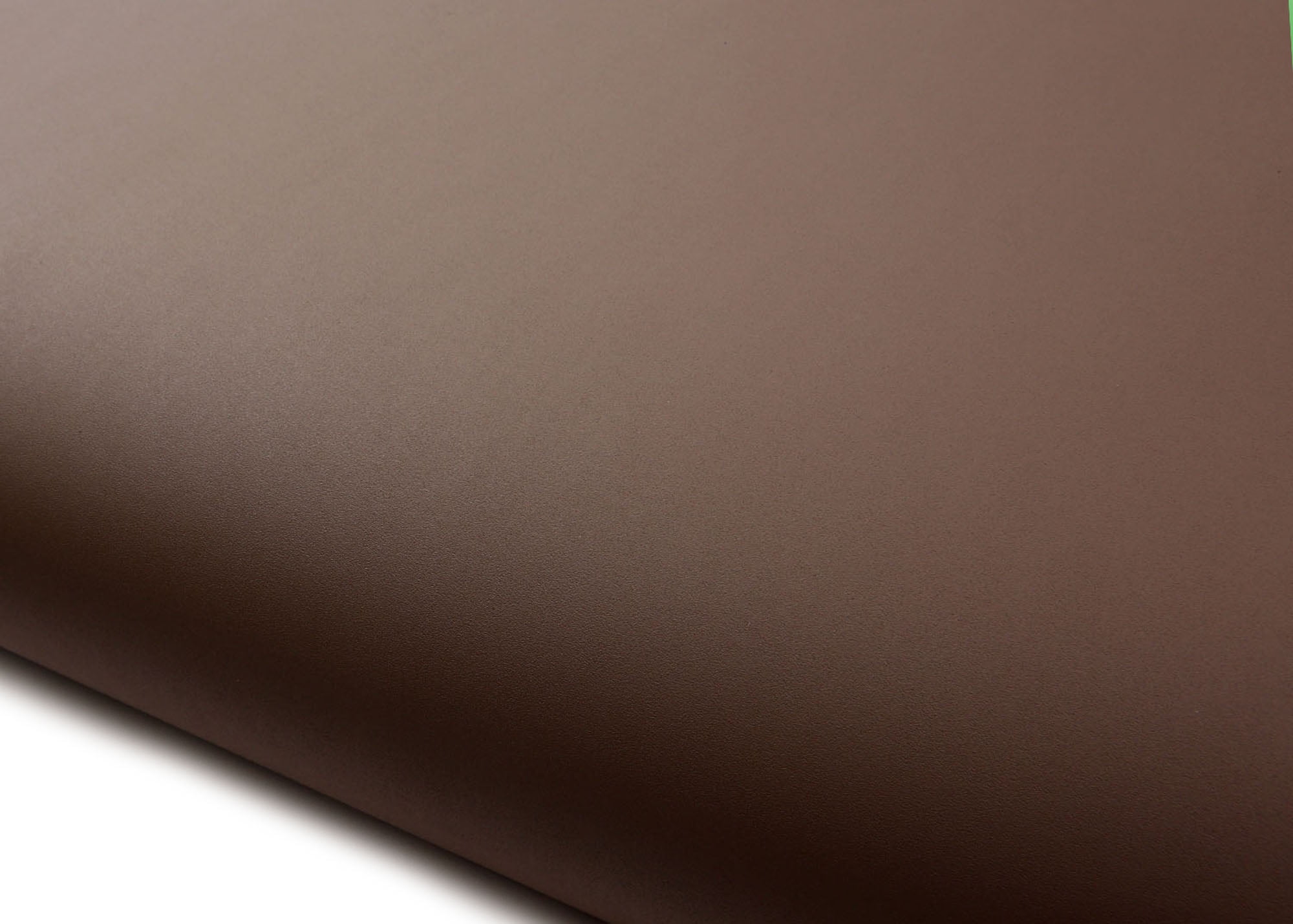 ROSEROSA Peel and Stick PVC Solid Self-Adhesive Wallpaper Covering Counter Top Shelf Liner Chocolate 2.00 Feet(W) X 6.56 Feet(L)