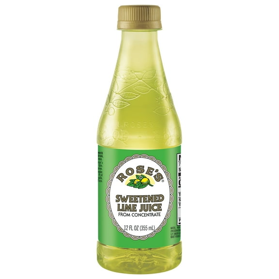 ROSES - Sweetened Mixed Lime Juice - 12 Fo, Case of 6