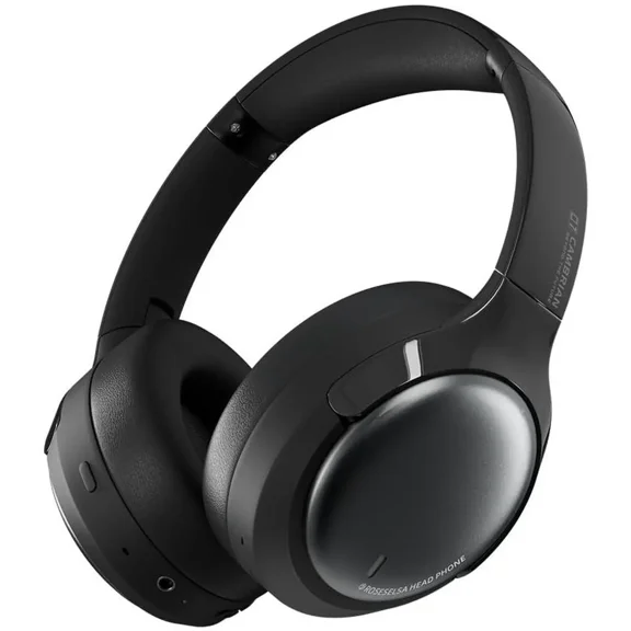 ROSESELSA Cambrian Over Ear Wireless Headsets Active Noise Cancellation Detachable Cable Ultra Low Latency 100H Battery Life OOTD (Black)