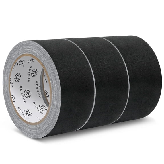 ROSEUP Professional Gaffer Tape - 2" x 30 Yds Matte Black Gaffers Tape - Non-Reflective, Residue-Free Cloth Tape for Photography, Stage & Studio Cable Management - Heavy Duty & Hand-Tearable