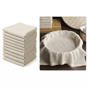 ROSEXIXI 10Pcs Reusable Cotton Steamer Cloth, 23.62x23.62 Inch, Unbleached Cotton Muslin , Multi-Purpose Kitchen Filter for Steaming Rice, Tofu and Straining Soy Milk