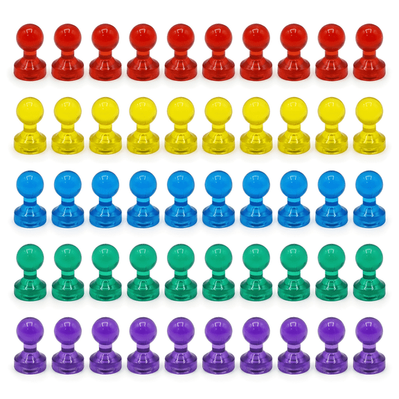 ROSEXIXI  80PCS Colorful Push Pin Magnets,Fridge Magnets,For Classroom Office Home Notice Board Map Stickers And School
