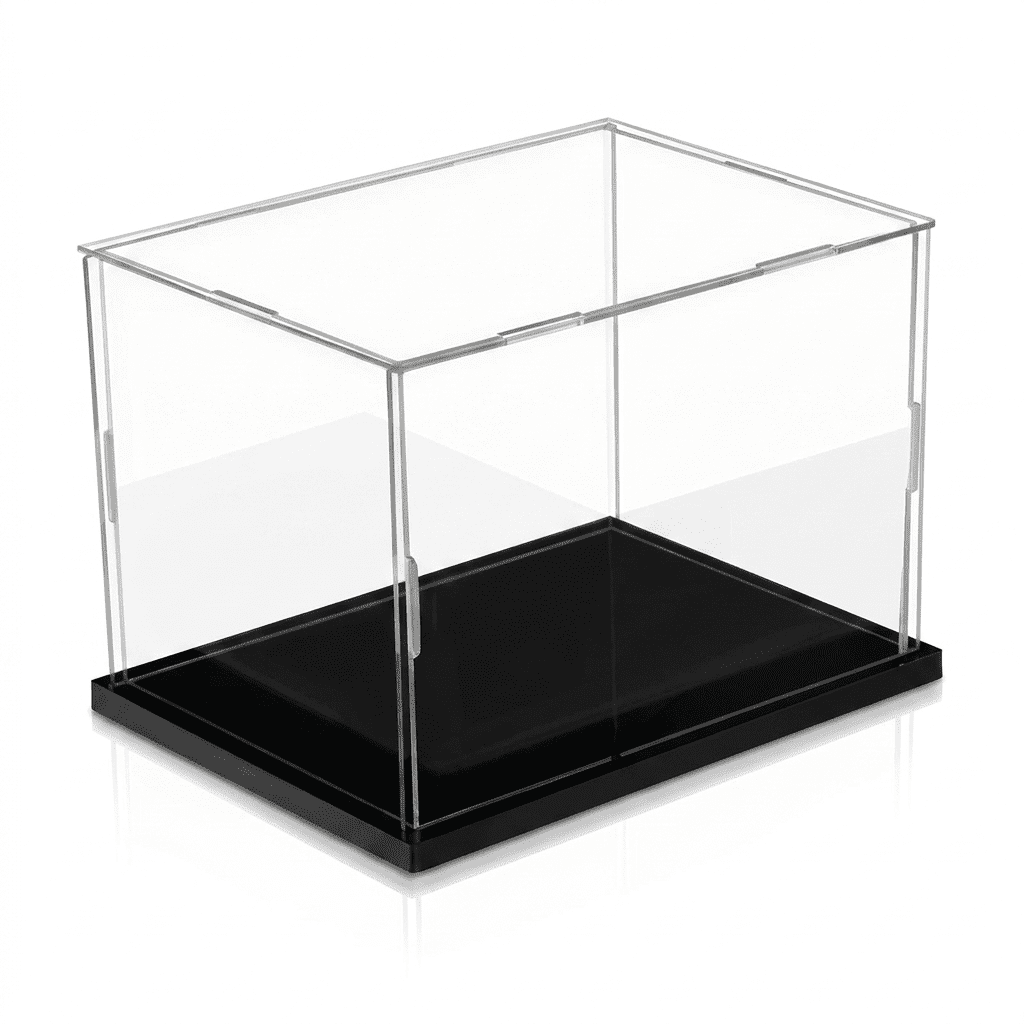 Plastic Translucent Building Blocks ROSEXIXI Acrylic Display Case 8x6x6 Inch Clear Dustproof Box for Action ...