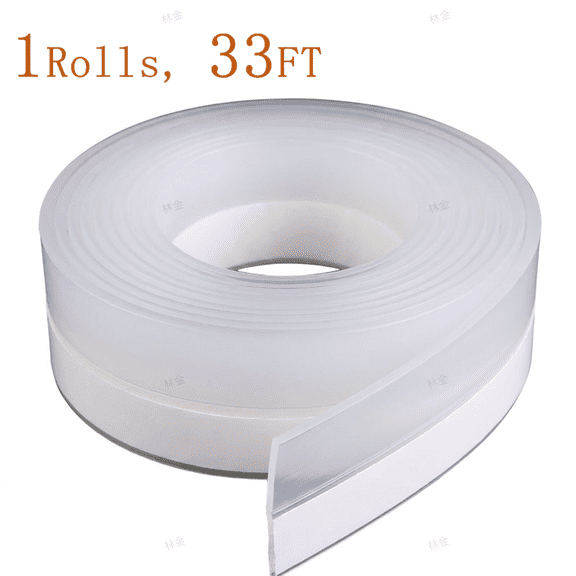 ROSEXIXI Air Conditioner Window Seal, 10M x 35mm Transparent Weather Stripping - Self-Adhesive Draft Stopper for Doors, Windows, AC Insulation & Home Soundproofing