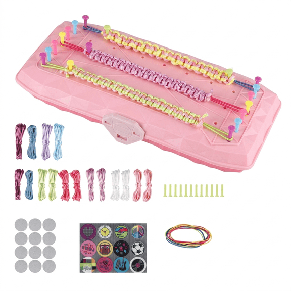 ROSEXIXI Friendship Bracelet String Kit 12 Style Jewelry Making Set with Braiding Loom for Girls 7-12