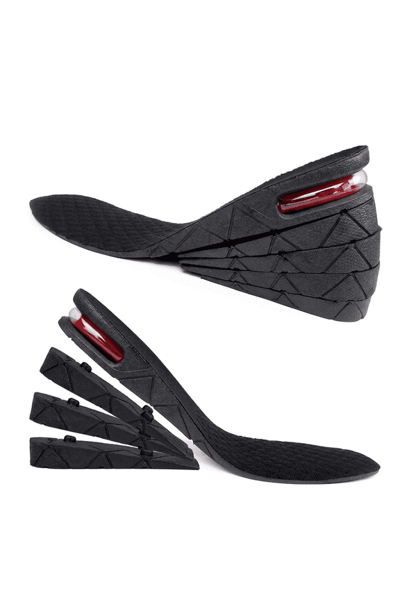 Height Boosters 4 Layer Adjustable Insoles 3.5 Inch Air Cushion Shoe Lifts for Men Women