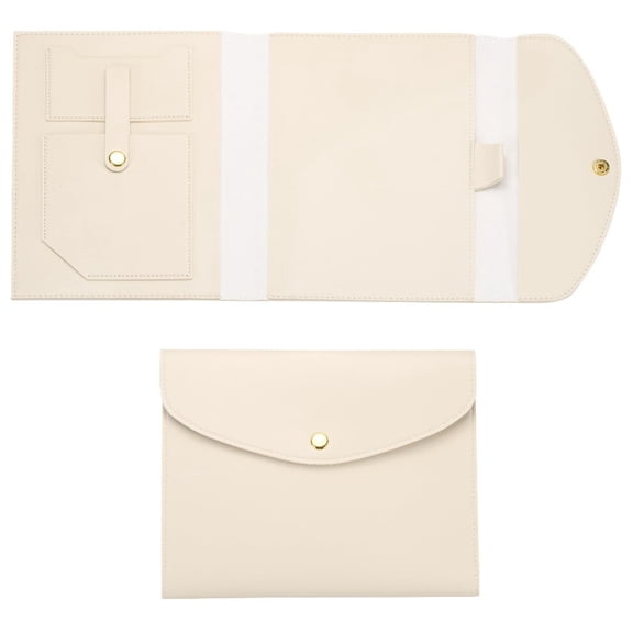 ROSEXIXI Leather Notebook Cover With Pen Case,Water Resistant Travel Planner Cover for Daily Use