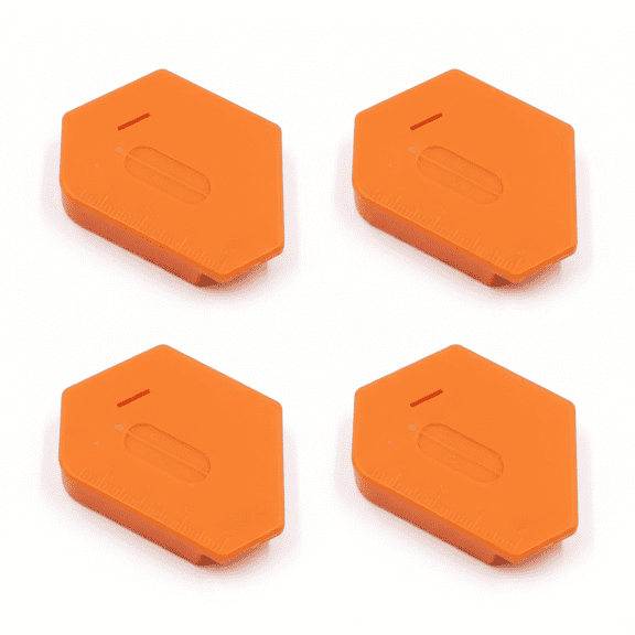 ROSEXIXI Orange, 1 Pcs Upgraded Magnetic Seam Guide for Sewing Machine, Polygonal Strong Magnetic Sewing Gauge with Scale, Multi-Purpose Sewing Hemmer & Positioning Tool