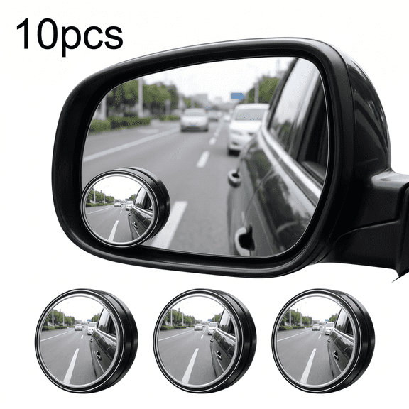 ROSEXIXI Rearview Mirror Accessories 2 Pcs Blind Spot Glass 360 Degree Adjustable HD Convex Side Lens Waterproof Wide Angle Automotive Exterior Parts For Cars SUVs And Trucks Safety Driving