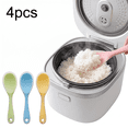 thumbnail image 1 of ROSEXIXI Rice spoon 4Pcs Heat Resistant Cooking Spoons Semi-Transparent Pink Non-Stick Serving Spoons For Rice Cooker Mixing Home Diy Silicone Kitchen Utensils Food Grade, 1 of 6