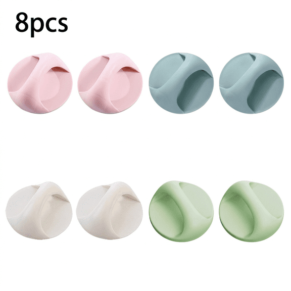 ROSEXIXI Sliding Glass Door Handle 8 Pack Self Adhesive Cabinet Handles No Drill Plastic Stick On Pulls Peel And Stick Grips for Wardrobe Dresser Drawers Screen And Storm Door