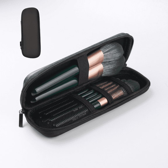 ROSEXIXI Stylish Portable Cosmetic Brush Organizer Bag, Large Size Travel Makeup Storage Pouch, Fit Tools Within 7.48 Inch Length, Multifunctional Beauty Accessory Carry Bag