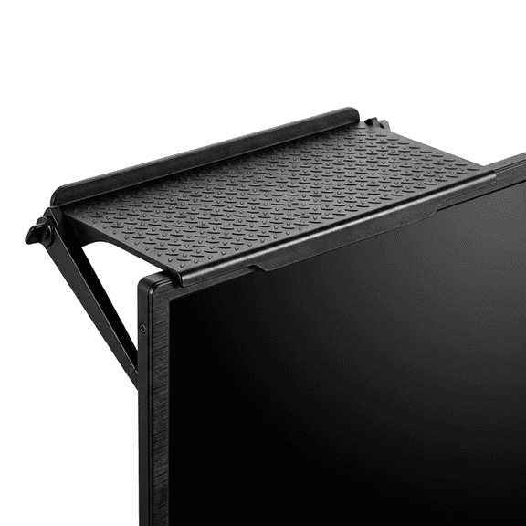 ROSEXIXI TV Stand Top Shelf 12 Inch Adjustable Monitor Storage Rack No Drill for Router Cable Box