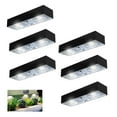 thumbnail image 1 of ROSHWEY 6PCS Solar Lights for Fence, Solar Fence Lights Outdoor Waterproof, Solar Deck Lights for Outside Yard Railing Step Patio Stair and Wall, Cool Light, 1 of 6