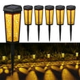 thumbnail image 1 of ROSHWEY 6PCS Colored Solar Pathway Lights Outdoor Waterproof, 2 Lighting Modes Colored Solar Garden Lights for Yard Patio Walkway Lawn, 1 of 6