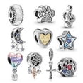 thumbnail image 1 of ROSIANNA 10 Pack Silver Charms for Bracelets and Necklaces Charms for Women Pendant Beads Set, 1 of 1