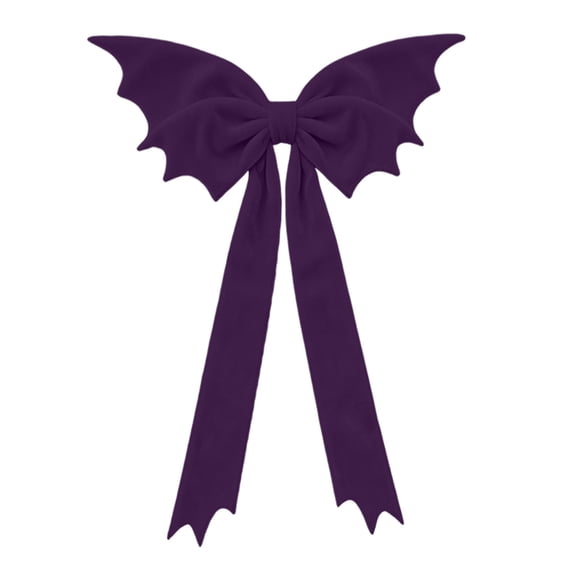 ROSINE Large Halloween 7 Color Bat Bow Decor Gothic Style Giant Black Bows, Halloweens Decor Christmas Tree Topper Bows Decorations for Indoor Room Party Hanging