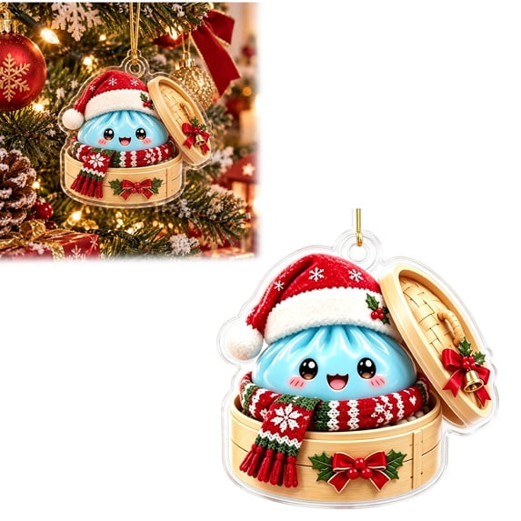 Library Cartoon Inage ROSINE Steamed Bun Cartoon Christmas Ornament Cute Bao, Style C, Cute ...