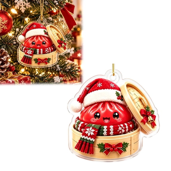 Library Cartoon Inage ROSINE Steamed Bun Cartoon Christmas Ornament Cute Bao, Style E, Cute ...