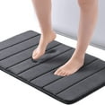 thumbnail image 1 of ROSMARUS Memory Foam Bath Mat 20' x 32', Water Absorbent Shower Mat, Thick Non Slip Bath Rugs with PVC Backing, Ultra Soft Bathroom Rugs for Floor & Tub, Charcoal Gray, 1 of 6