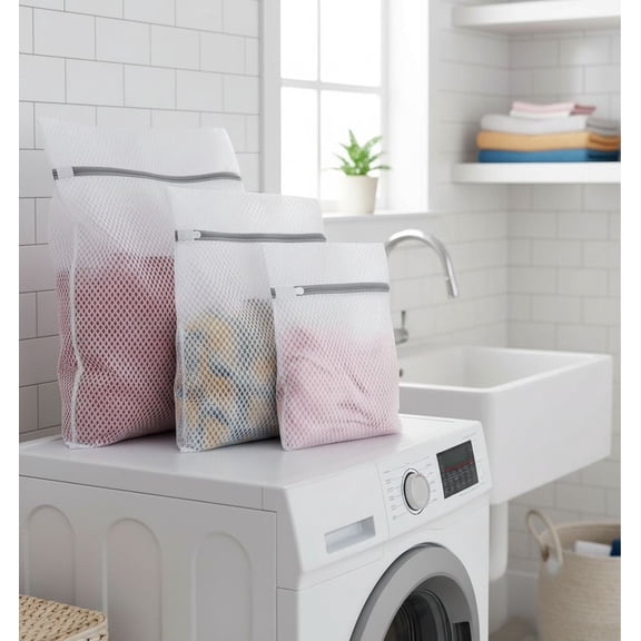 ROSOZ Combined durable mesh laundry bag, for washing delicate items, home use, can wash sweaters, underwear, bras, shoes, anti-deformation filter