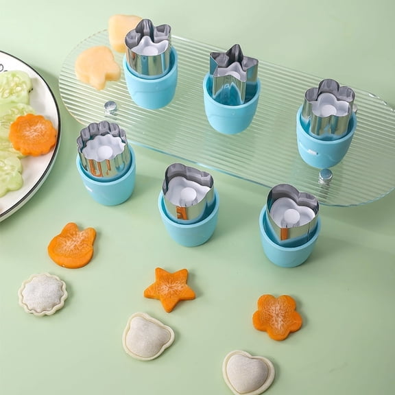ROSOZ New 2-in-1 Press Stainless Steel Sealing Mold, Wonton & Dumpling Maker, Butterfly Noodle Cutter, Cookie Stamp, Fruit & Vegetable Flower Cutter