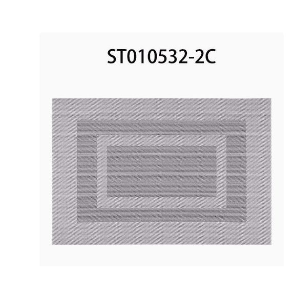 ROSOZ Nordic Japanese Chinese Woven Square Double Frame PVC Place Mats Heat Resistant Minimalist Dining Tableware