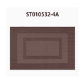 thumbnail image 1 of ROSOZ Nordic Japanese Chinese Woven Square Double Frame PVC Place Mats Heat Resistant Minimalist Dining Tableware, 1 of 7